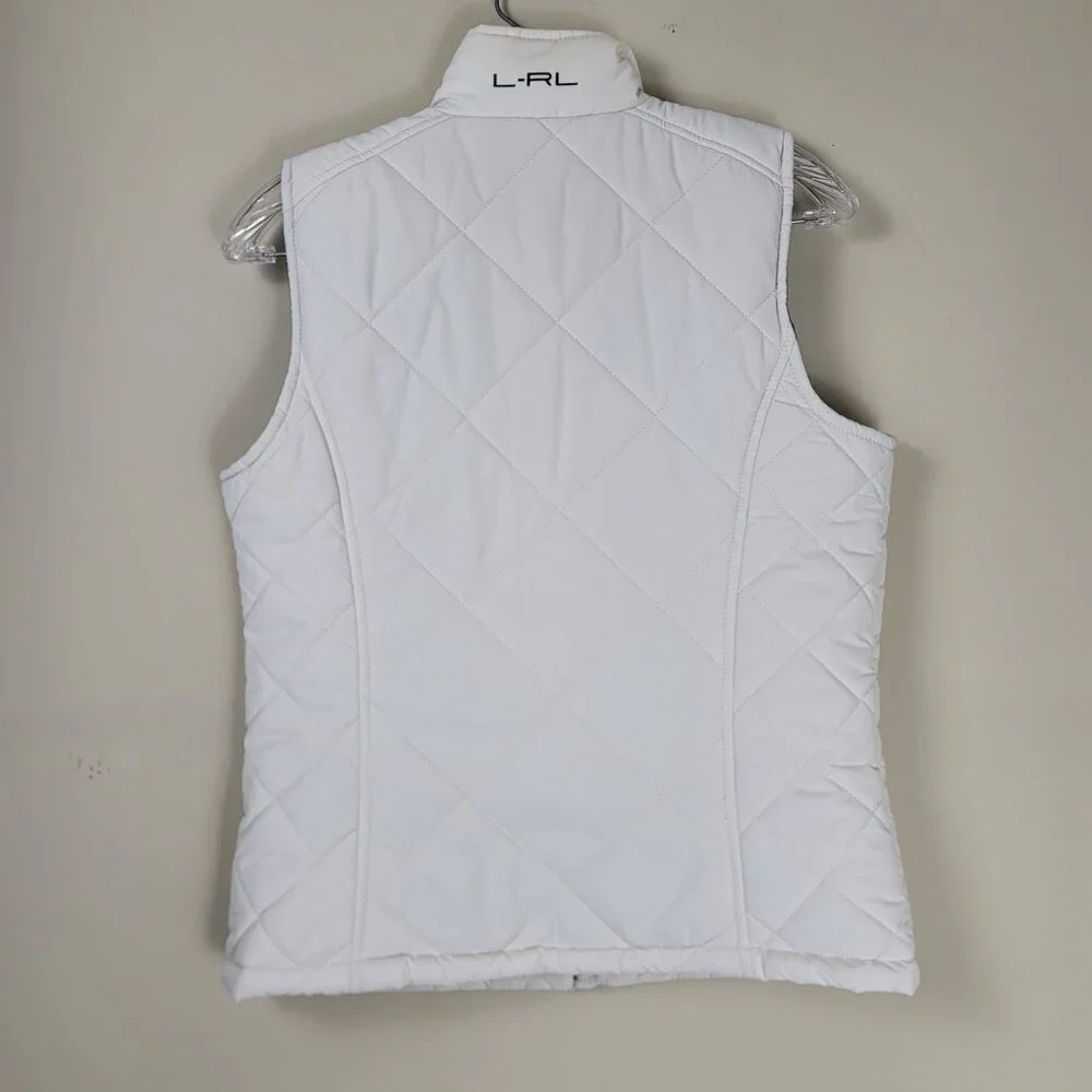 Lauren Ralph Lauren White Quilted Puffer Vest - Picture 4 of 13